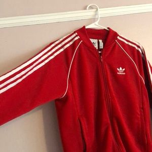 Adidas Red Zip Up